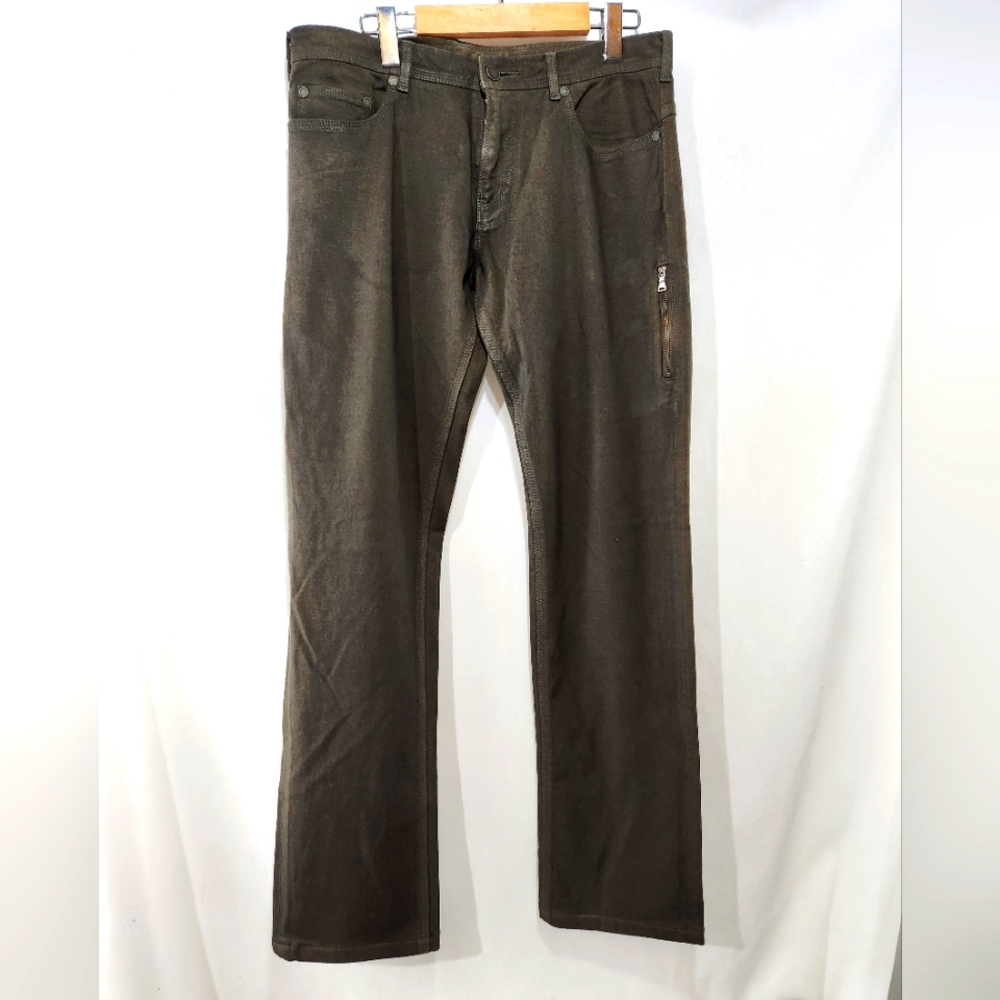 NEIL BARRETT A/W 09 Skinny Fit BDE34J Chocolate Brown Pants Made in Japan sz 33